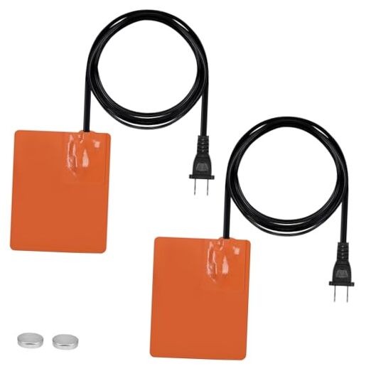 Silicone Pad Heater - 4 * 5in Car Engine Oil Pan Heater with 194°F 4*5in