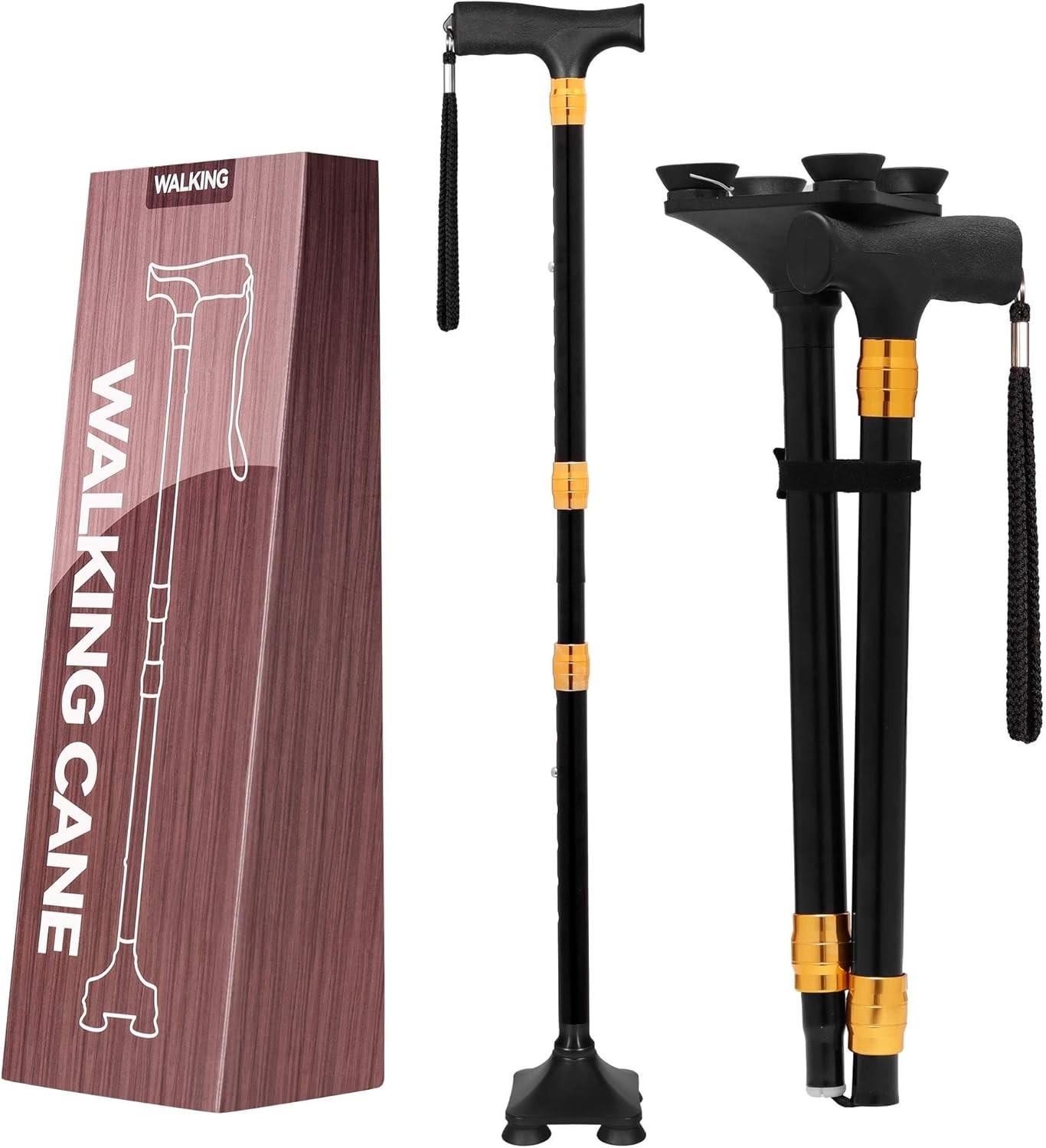 Bastón para caminar para mujeres, para estabilidad, personas mayores, equilibrio