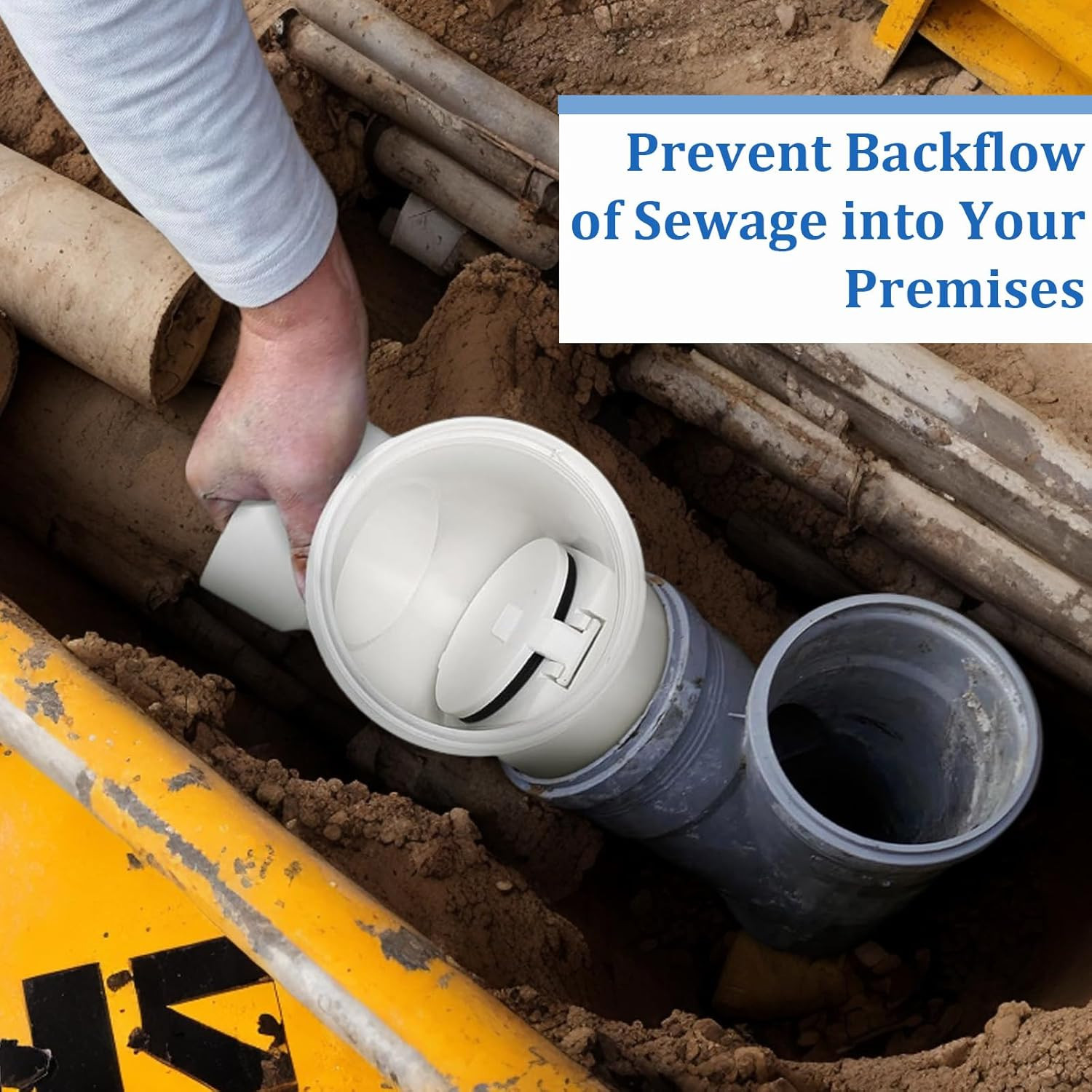 4" Backflow Preventer Valve,4 Inch Backwater Check Valve, Drain Backflow Prevent