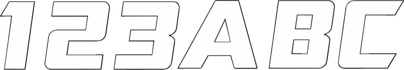 Hardline 3" White Registration Decal Installation Kit (WHITE900)