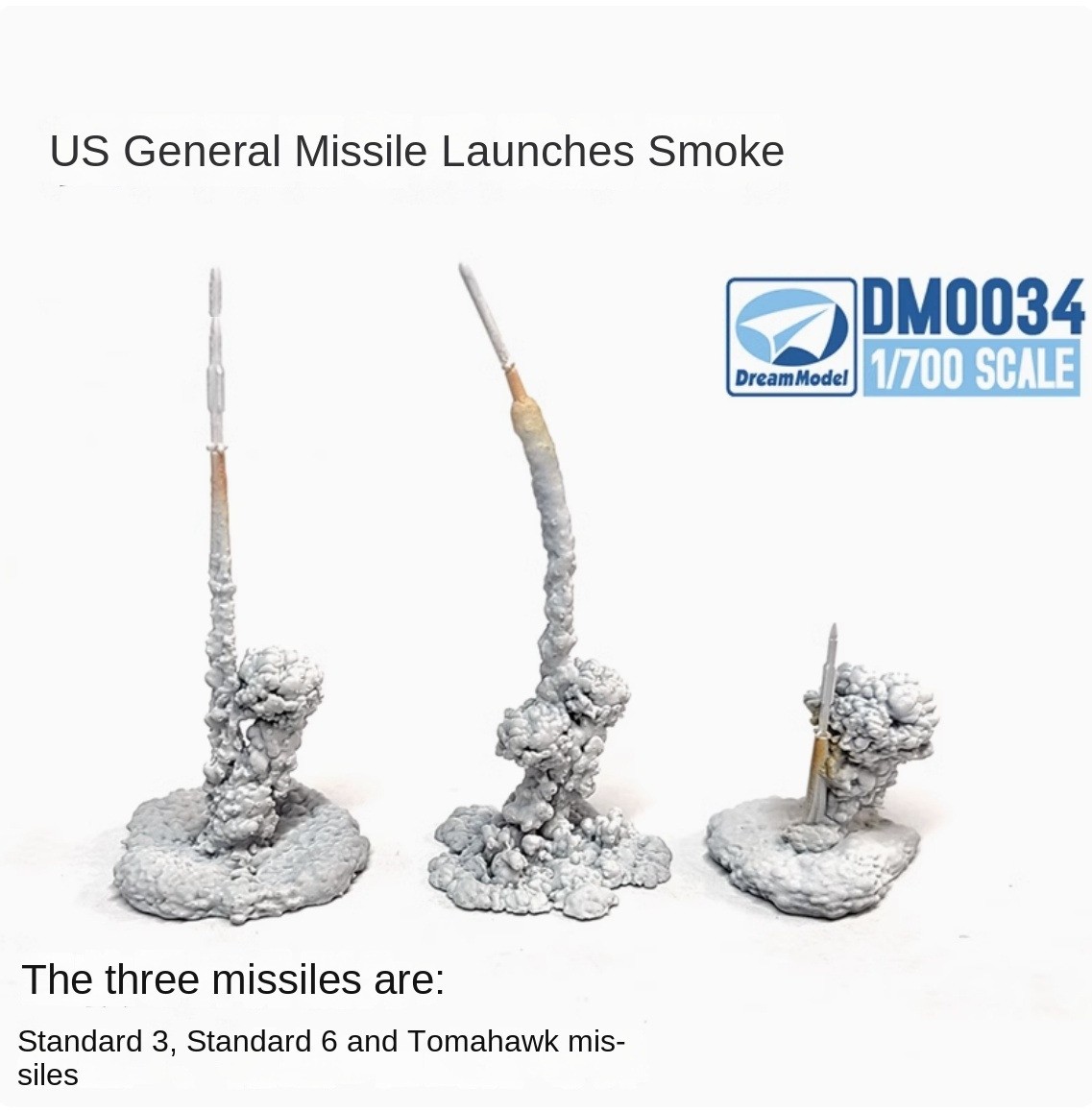 DREAM MODEL DM0034 1/700 US Navy General Missile Launch Smoke General