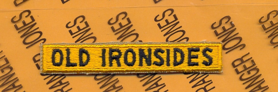 US Army 1950-1960's 1st Armored Division "OLD IRONSIDES" TAB patch