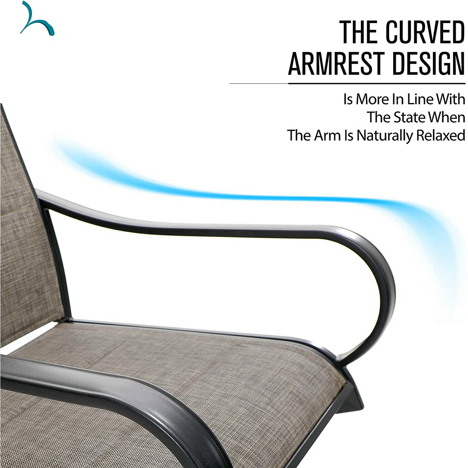 Swivel Patio Dining Chair Set of 2 High Back Outdoor Chairs Furniture