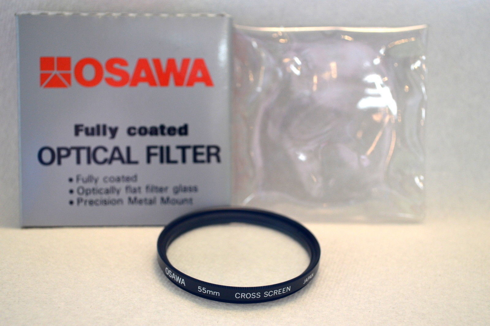 Osawa 55 mm NEW Cross Screen Screw-In Filter w Pouch & Box  Made in Japan (M70)