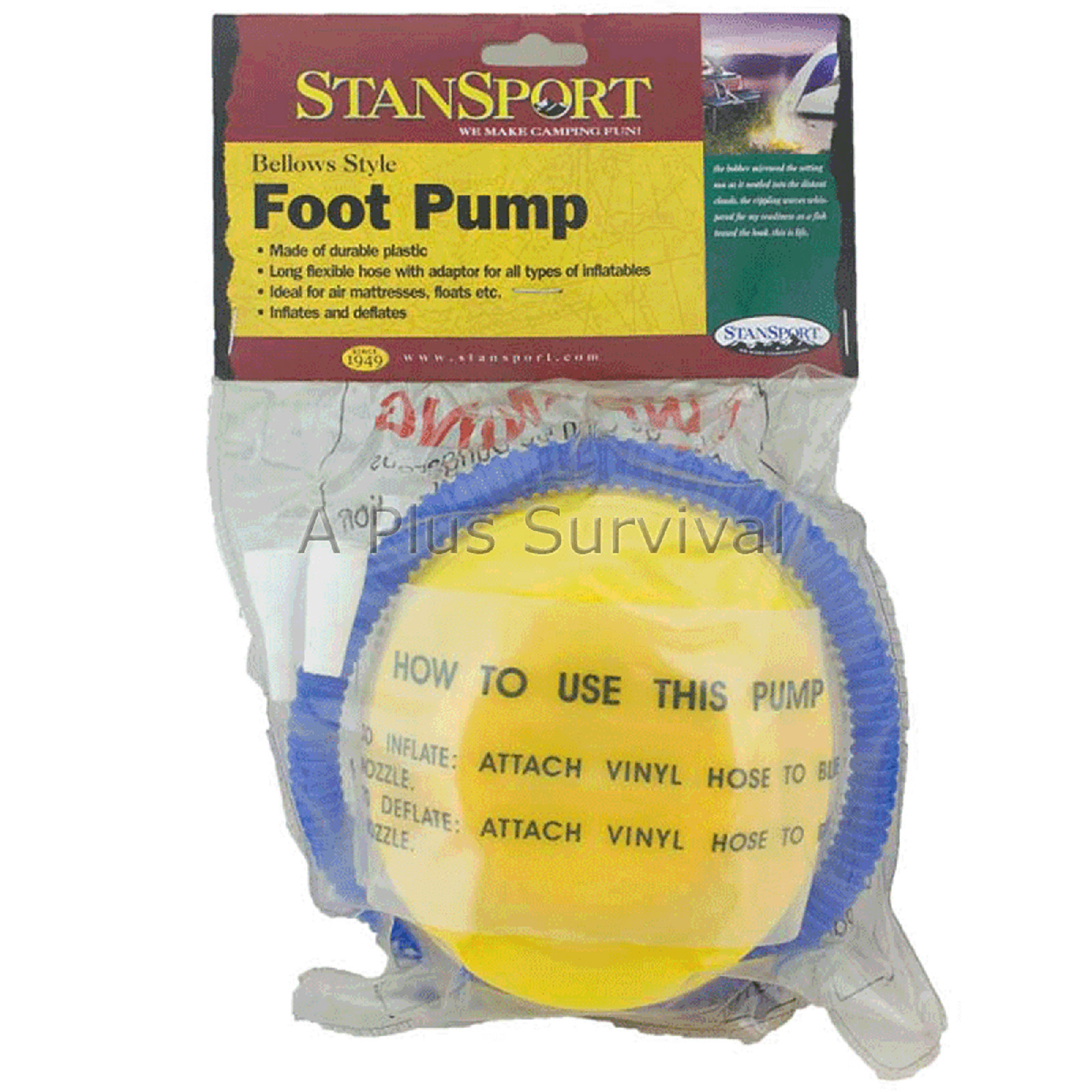 Foot Air Pump - Air Mattresses, Inflatables & Floats