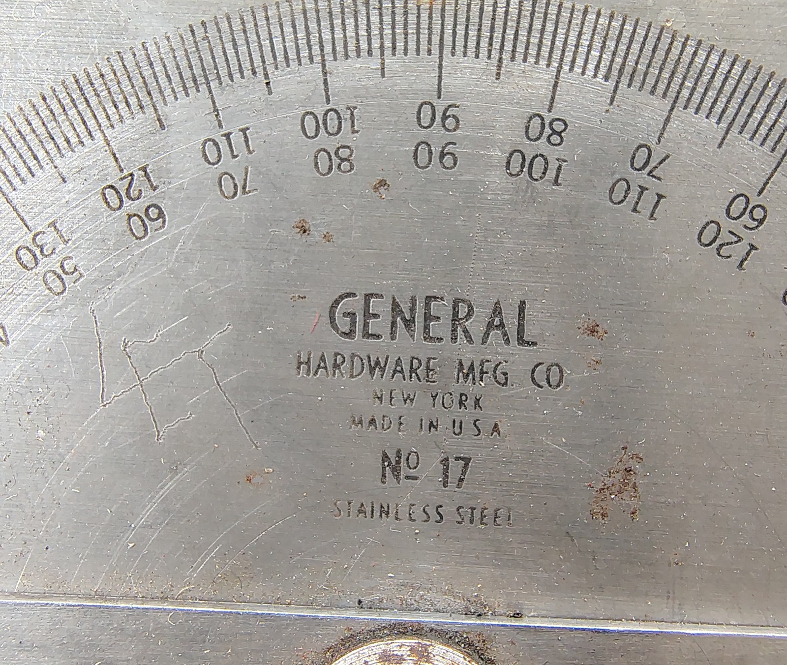 🗽GENERAL NO 17 180 DEGREE PROTRACTOR