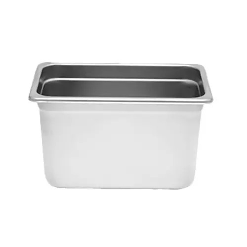 Thunder Group STPA3146 1/4 Size 24 Gauge Stainless Steel Steam Pan - 6" Deep
