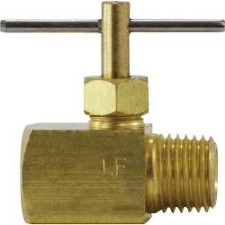 709135-02 Needle Valve, 1/8 in Nominal, MIP x FIP, Brass Body