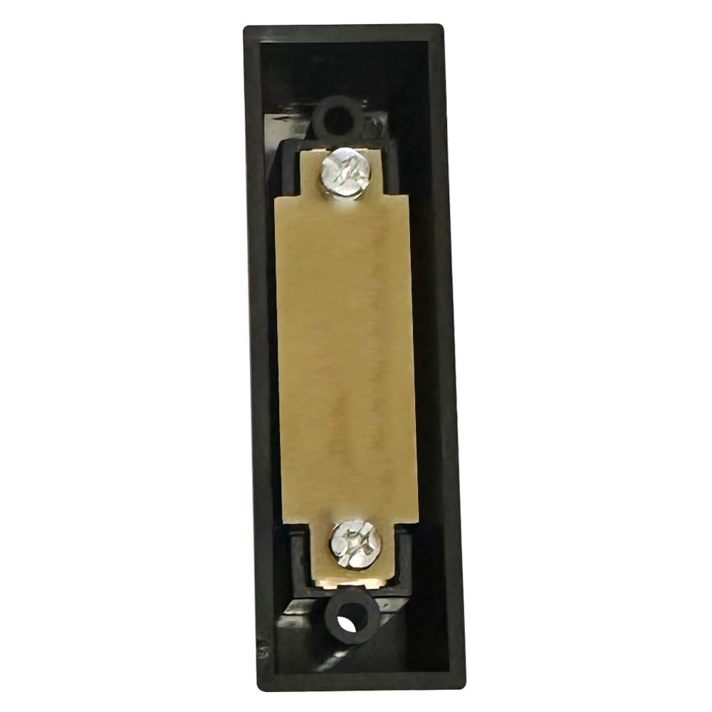 LED Lighted Doorbell Button Push Switch Wall Mounted For Chime Ring BLACK