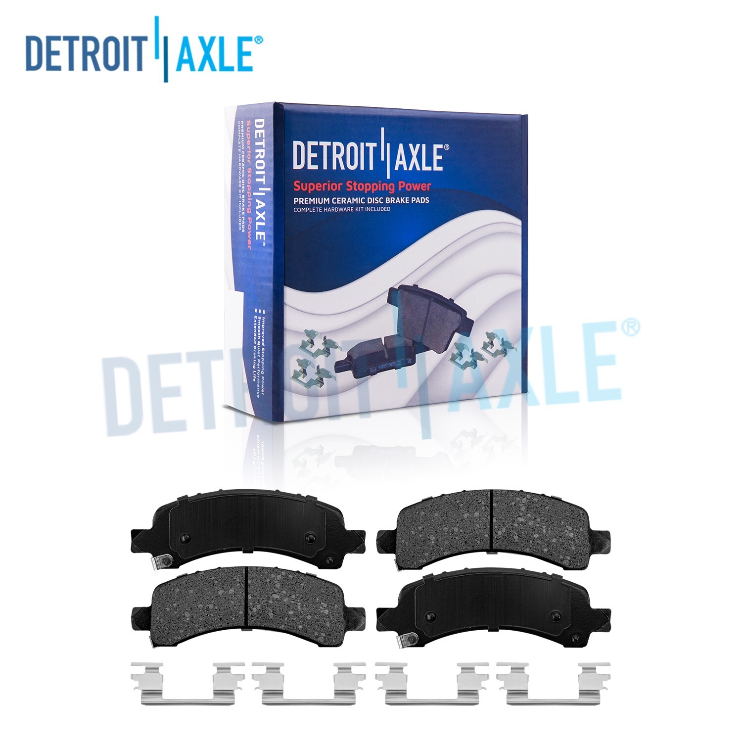 Rear Ceramic Brake Pads for 2003 2004 - 2020 Chevy Express GMC Savana 2500 3500