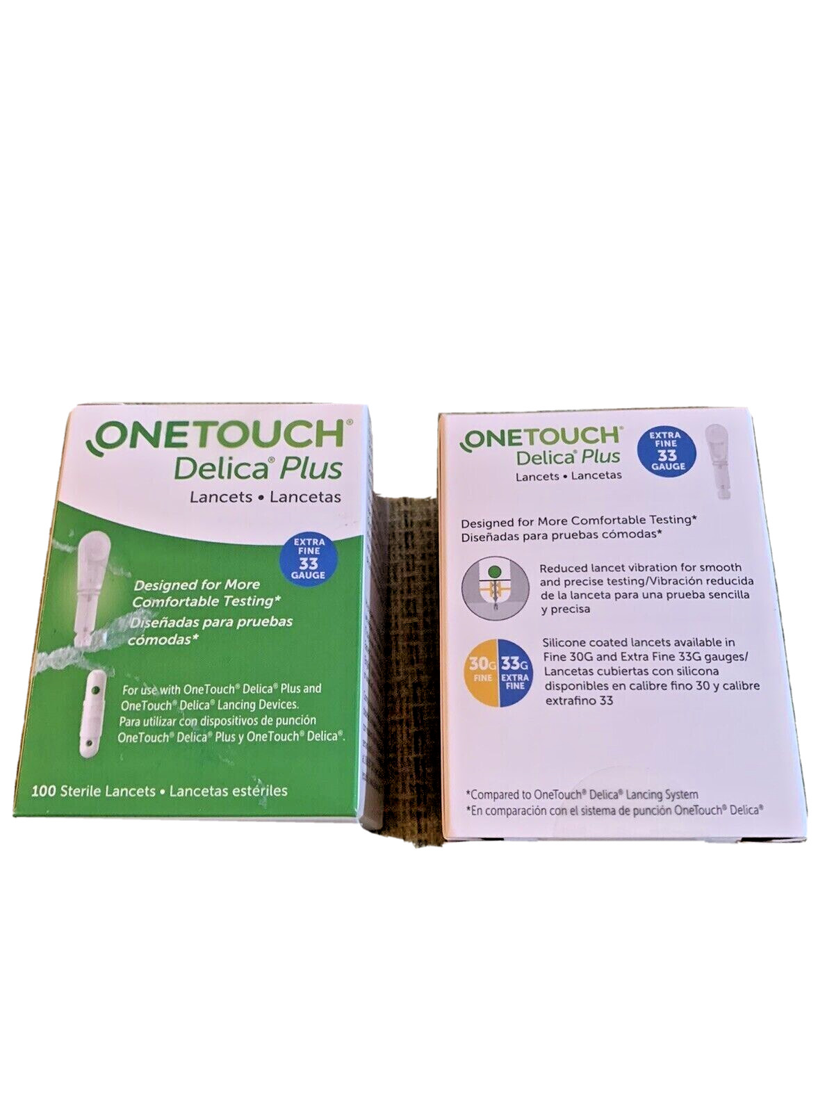 3x100 Count Boxes of One Touch Delica Plus 33G Lancets Extra Fine FAST SHIP !