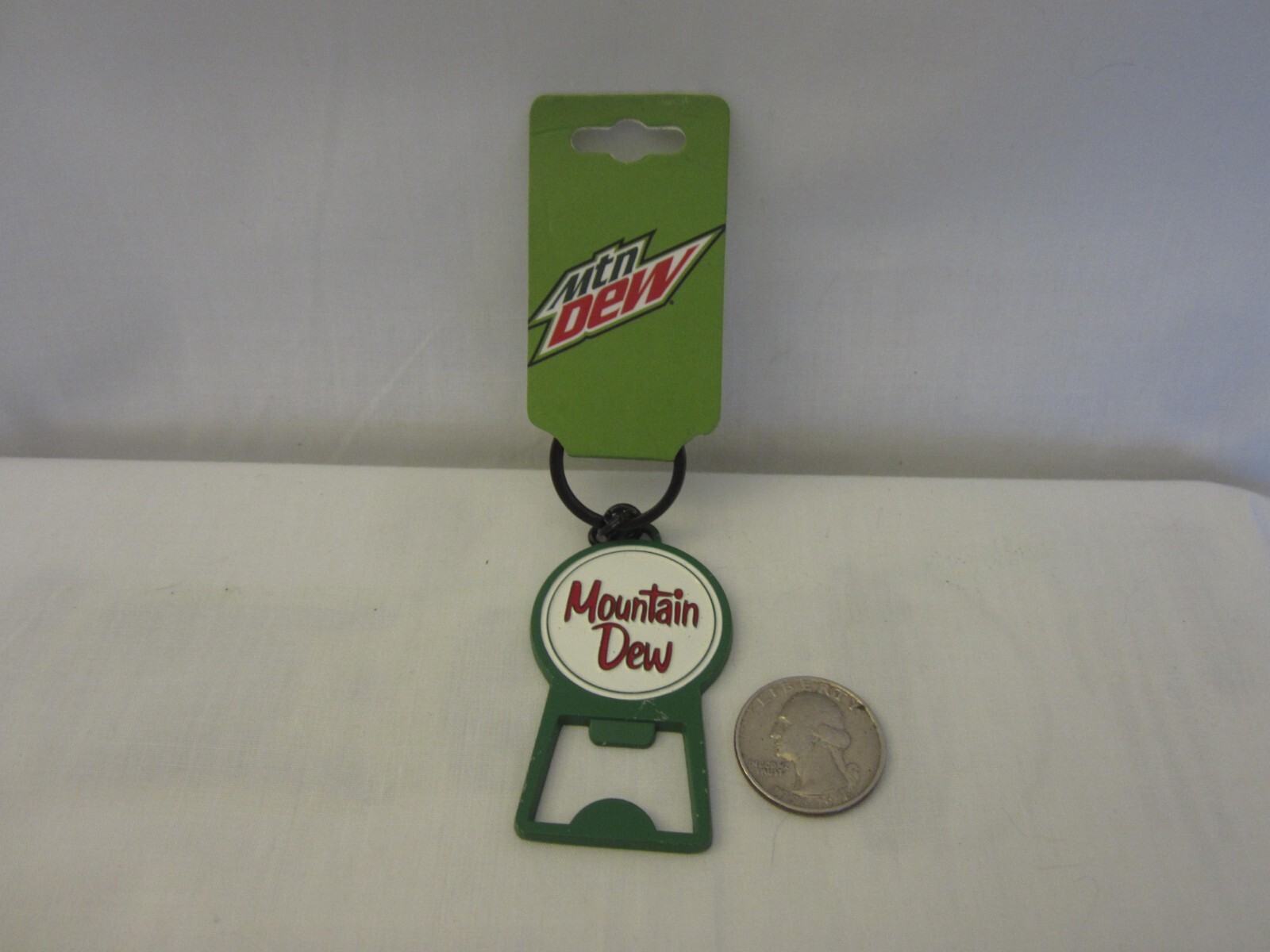 Mountain Dew Bottle Keychain Opener NEW With Tag