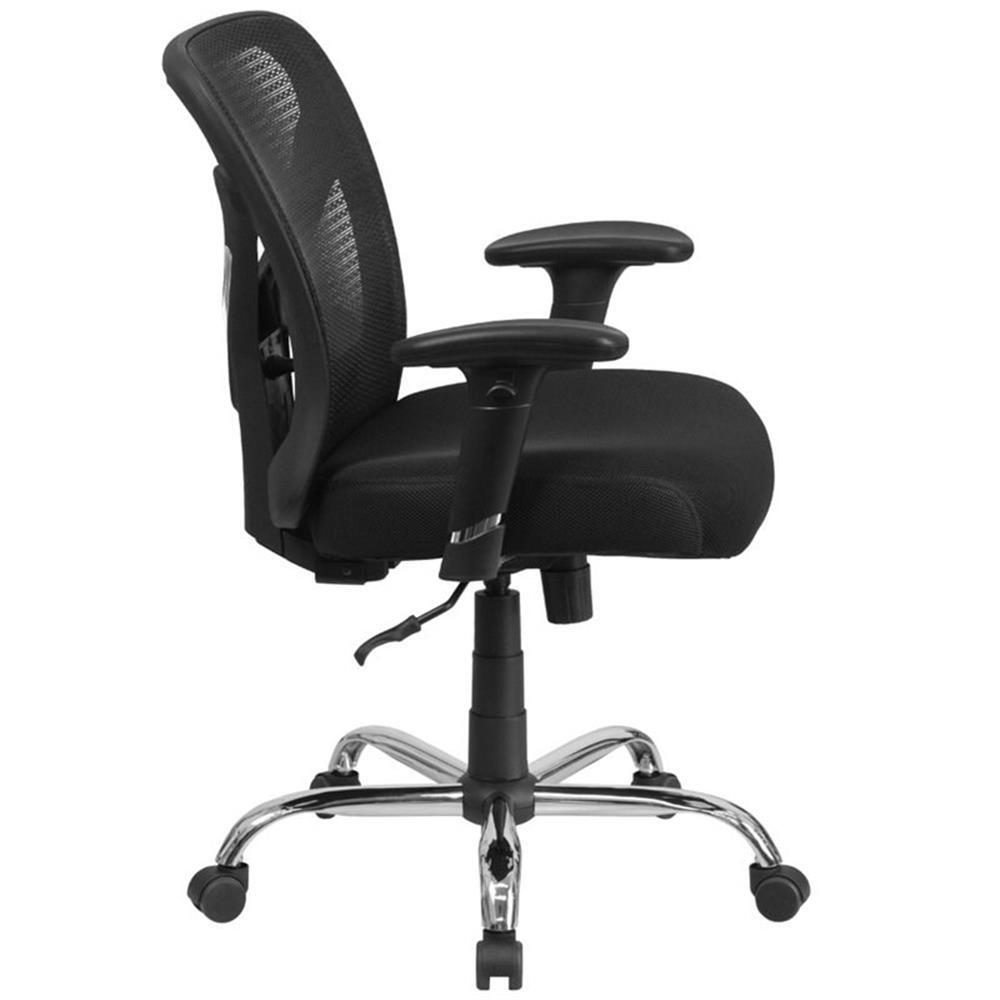 Flash Furniture Big and Tall High Mesh Back Office Office Swivel Chair in Black
