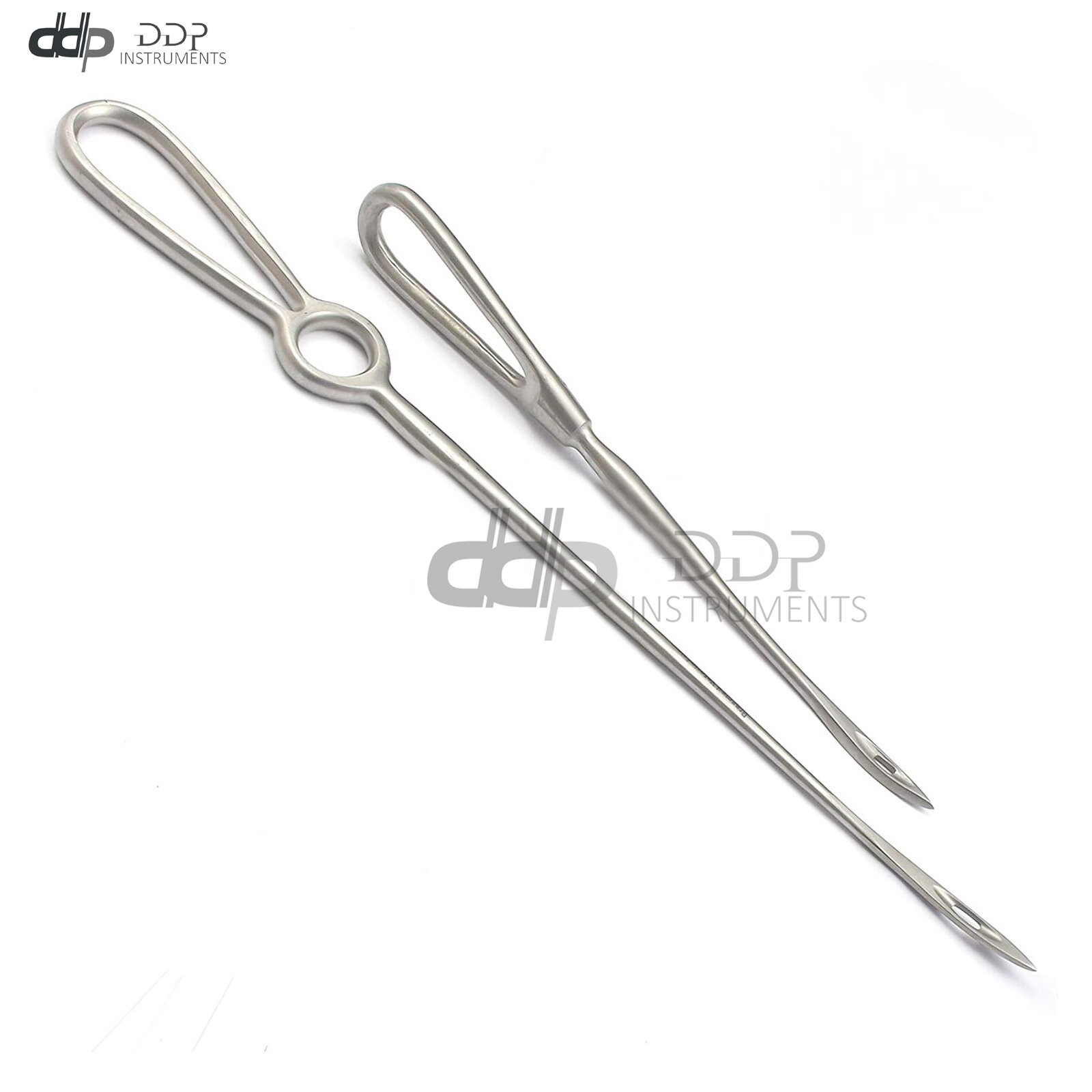 BUHNER Insertion Needles 11" & 6" Stainless Steel Prolapse Sheep Veterinary Inst