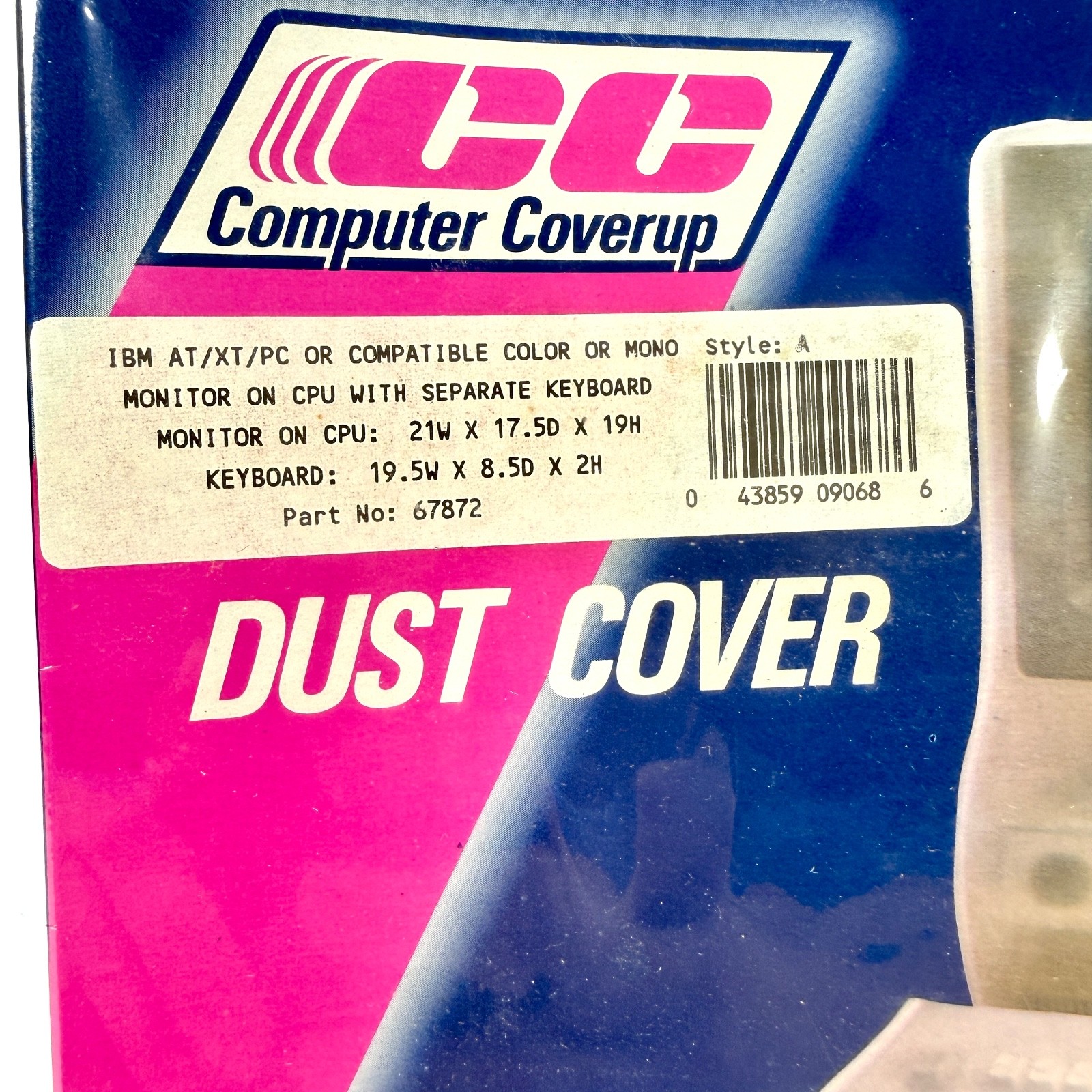Computer Coverup CC Anti-Static Computer Dust Cover 67872 Factory Sealed