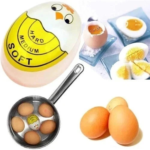 Color Changing Egg Timer - Hard And Soft Boiled Eggs With Sensitive Indicator