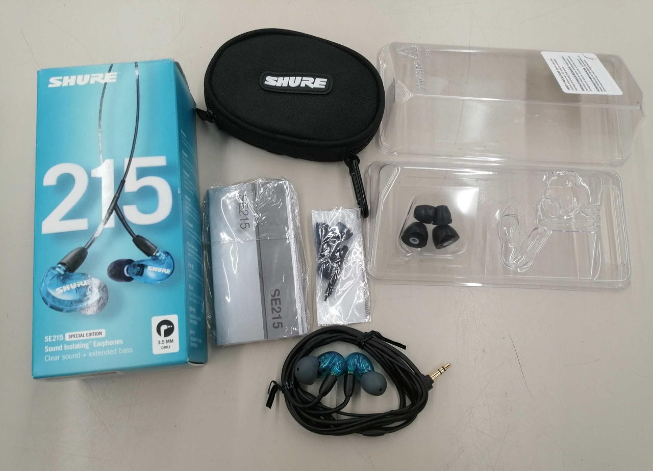 Shure SE215SPE-A Special Edition Sound Isolating Earphones Blue