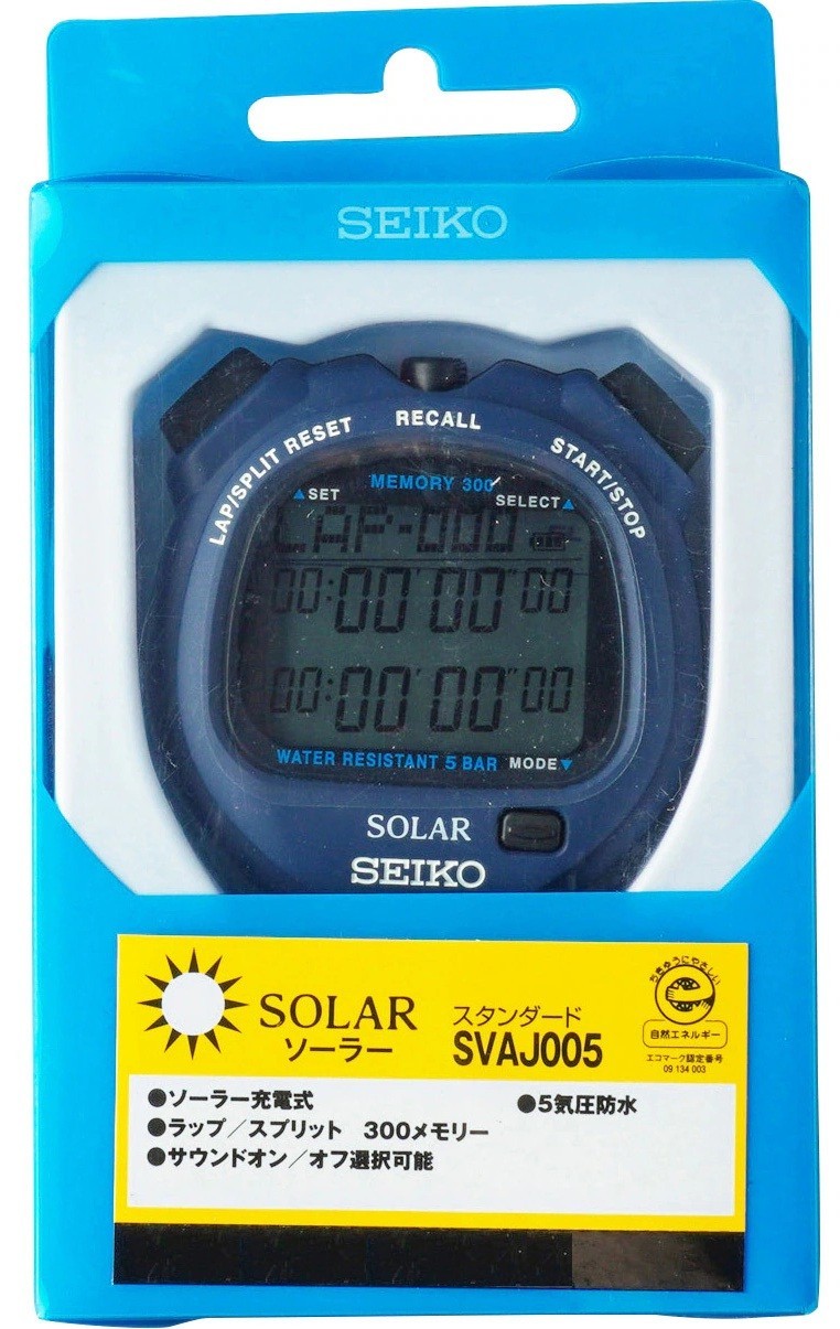 SEIKO SOLAR CHARGER STOPWATCH "SOLAR STANDARD" SVAJ005