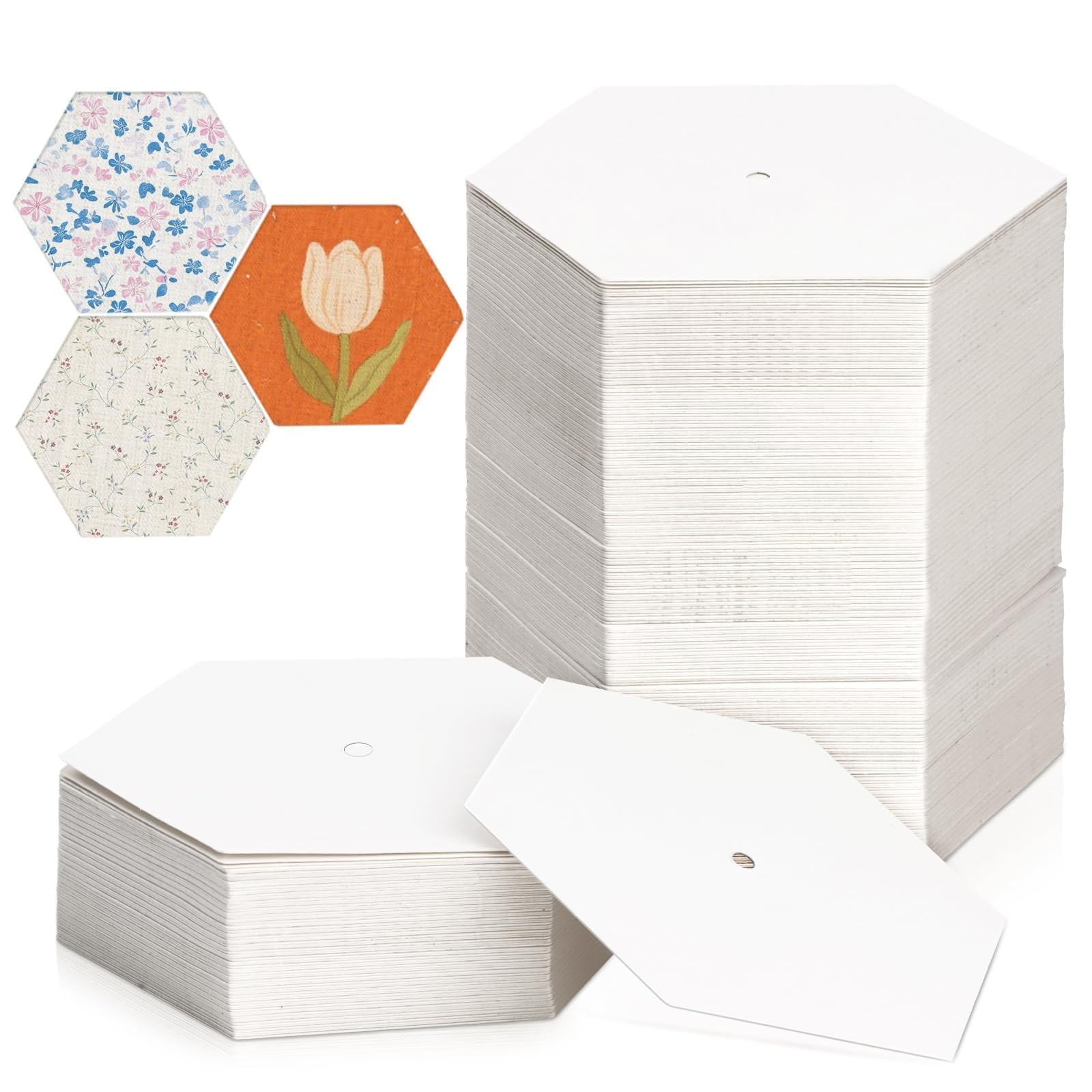 260 PCS 2 Inch White Hexagon Piecing Paper Quilting Template Patchwork Craft