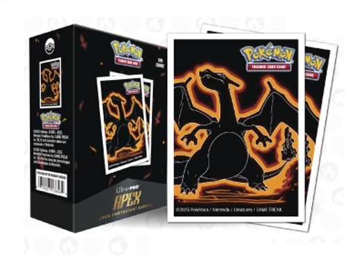 Ultra Pro Pokemon TCG: Neon Kanto 105ct APEX Deck Protector Sleeves Charizard