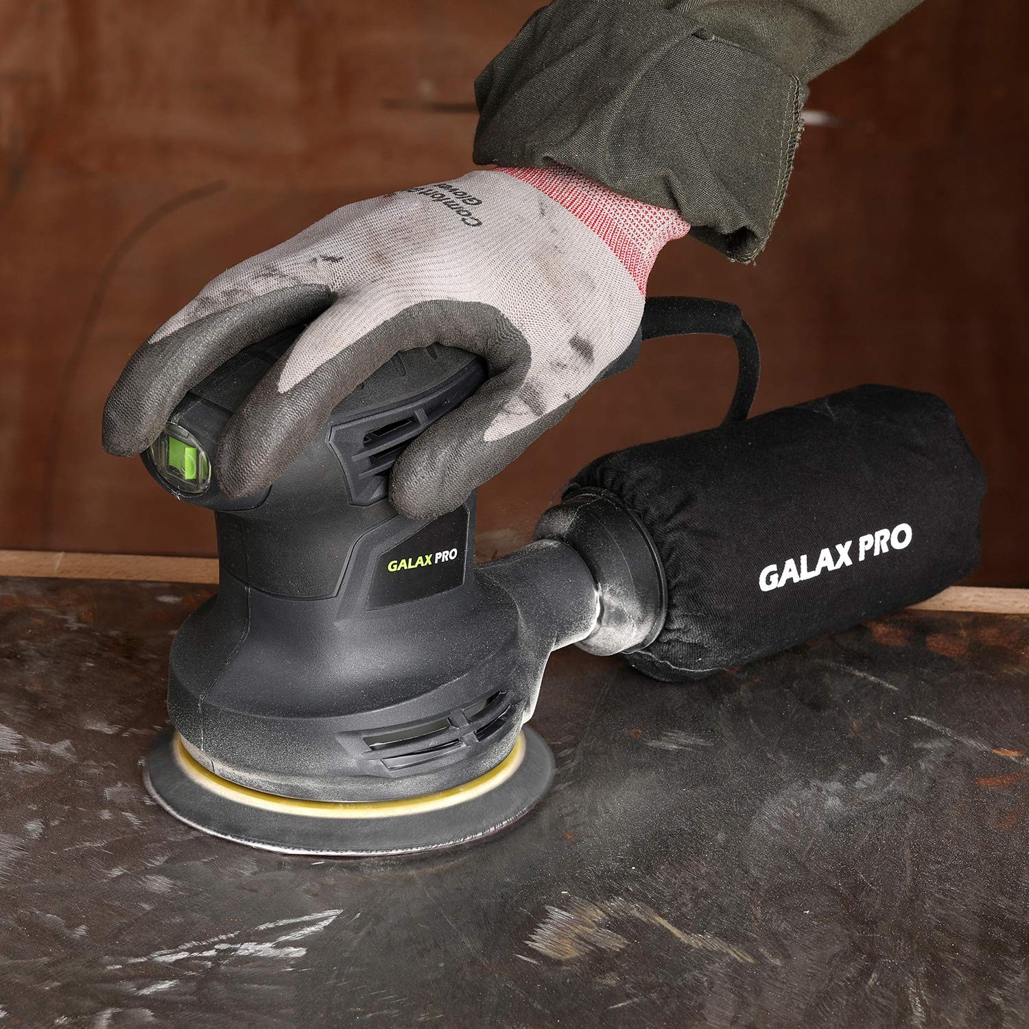 280W 13000OPM Max 6 Variable Speeds Orbital Sander with 15Pcs Sanding Discs, ...