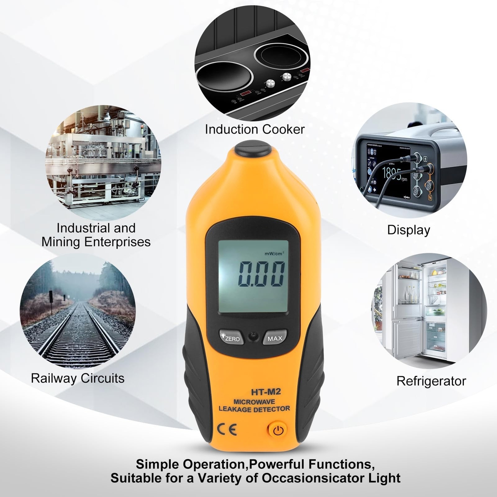 Microwave Detector, Microwave Tester, Digital LCD Display Microwave Leakage D...