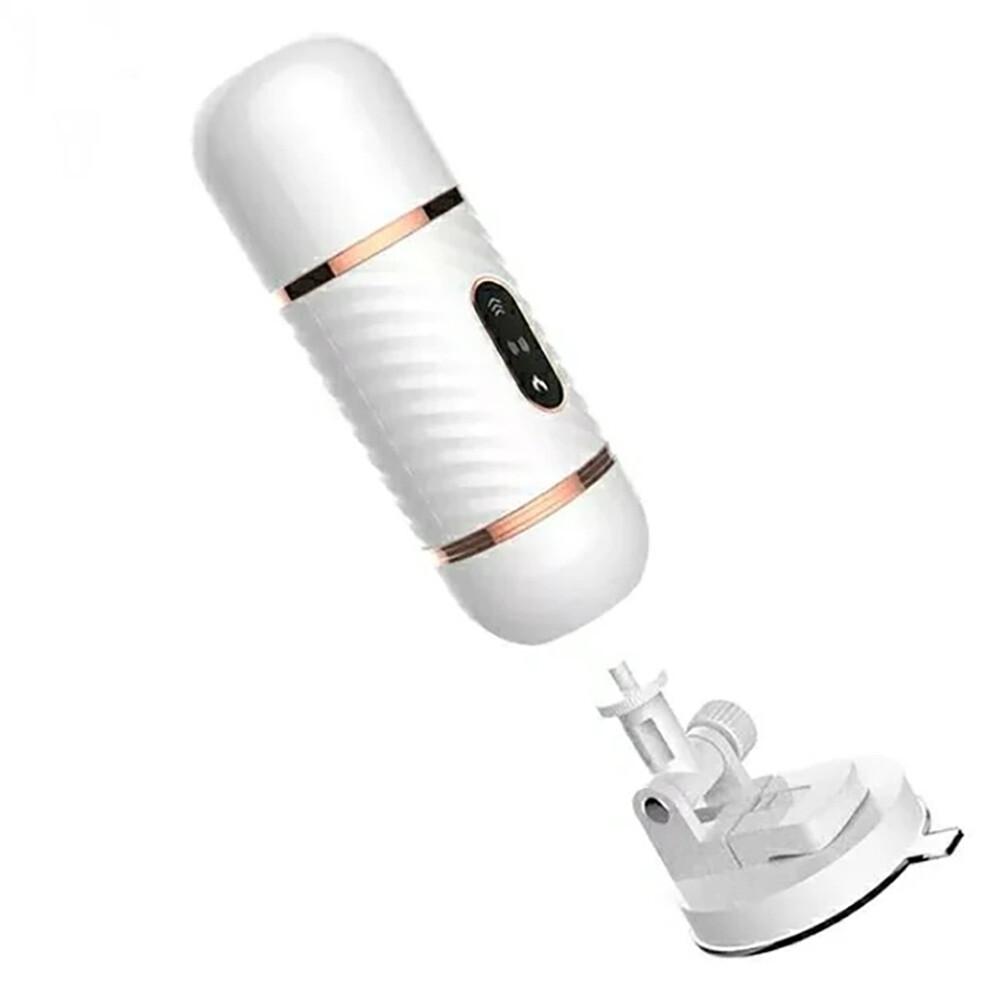 Cyclone Fire Thrusting Sex Machine w/ Heating, 7 Mode (Detachable Suction Cup)