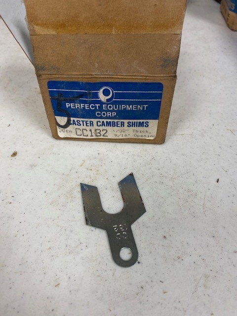 Perfect Equipment Corp. cc132 caster camber shims 1/32" thick 9/16" opening