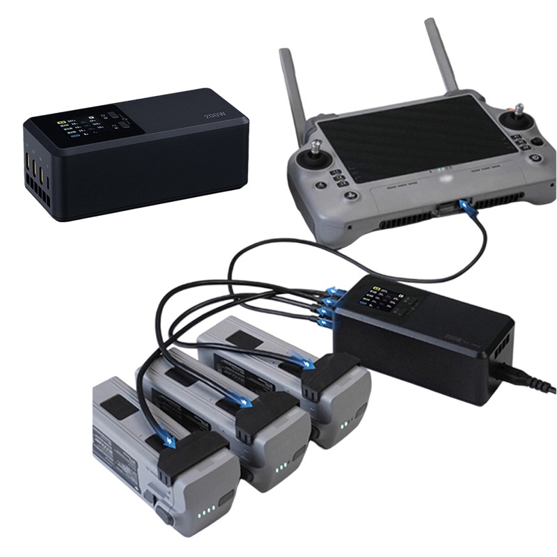 For DJI Matrice 4T 4E Drone Battery Fast Charging Station Hub Three Way Charger