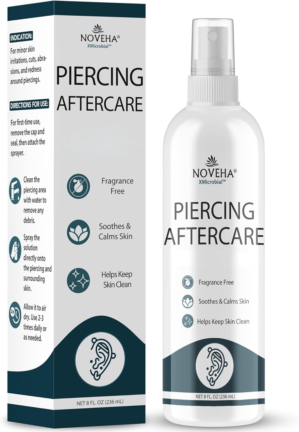 Piercing Aftercare Spray - Fast Cleaner Solution for Ear, Nose, and Belly Pie...