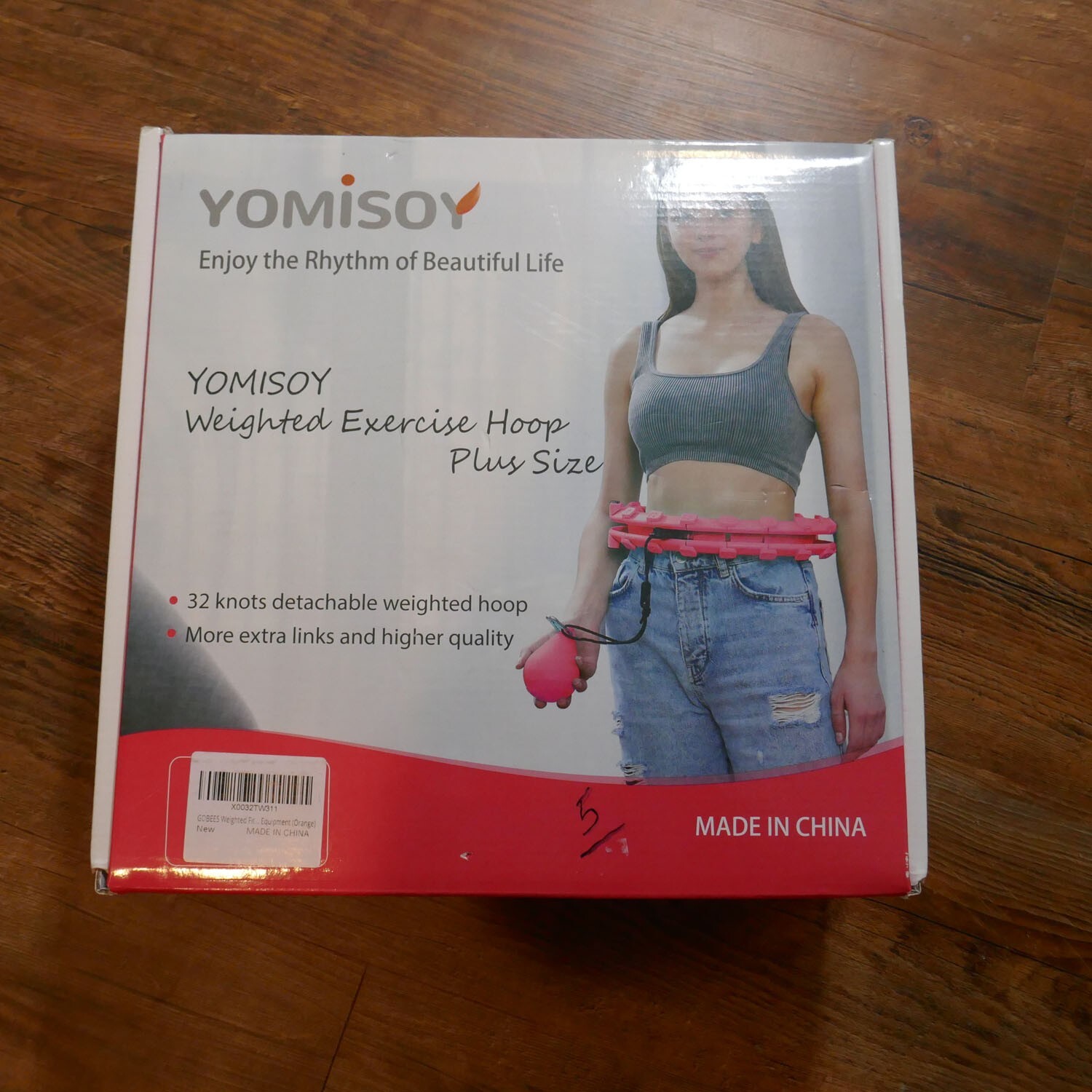 YOMISOY Infinity Hoop Plus Size Set 32 Detachable Knots Smart Updated Weighte...