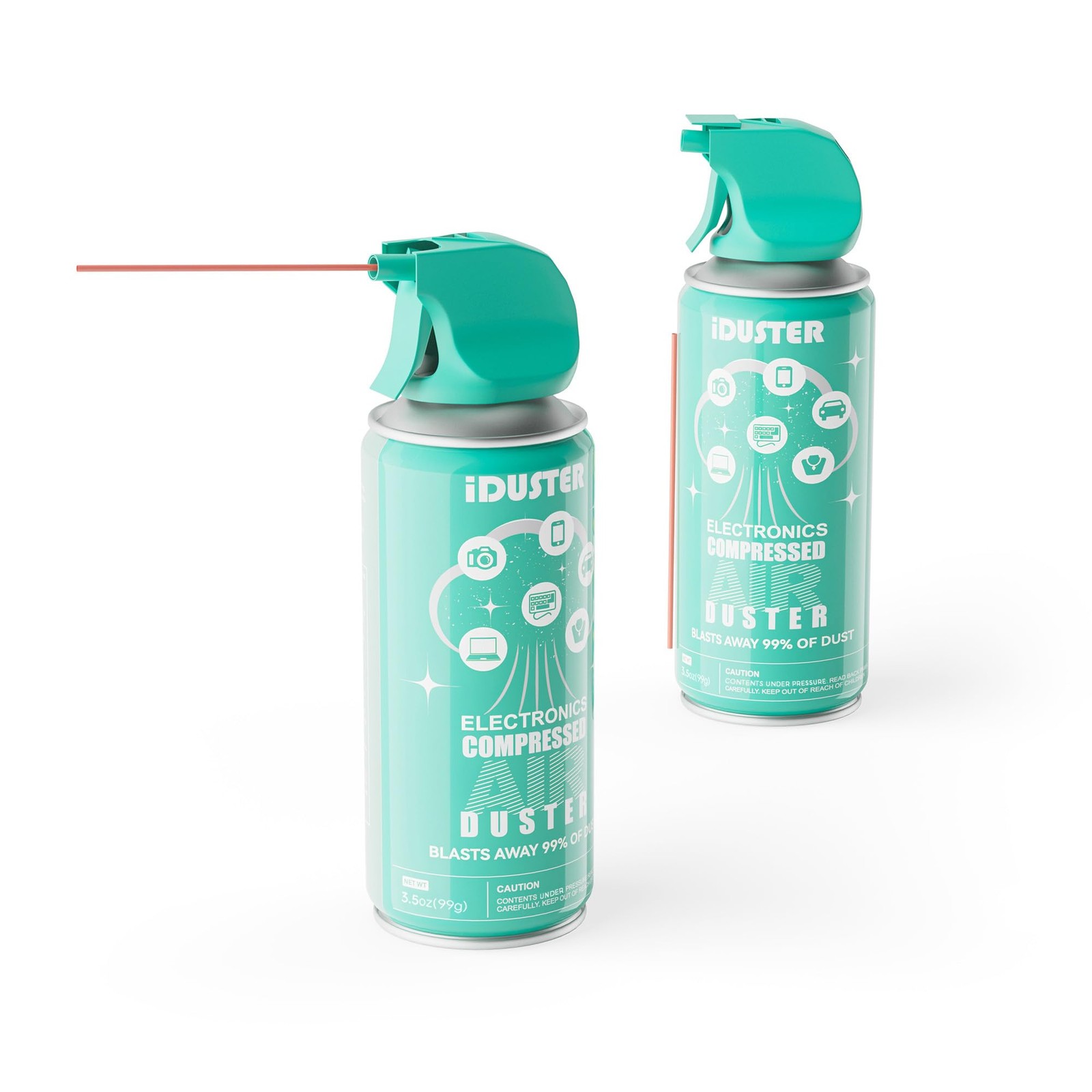 Canned Duster Spray for Computers - 3.5oz Keyboard Cleaner, 2PCS