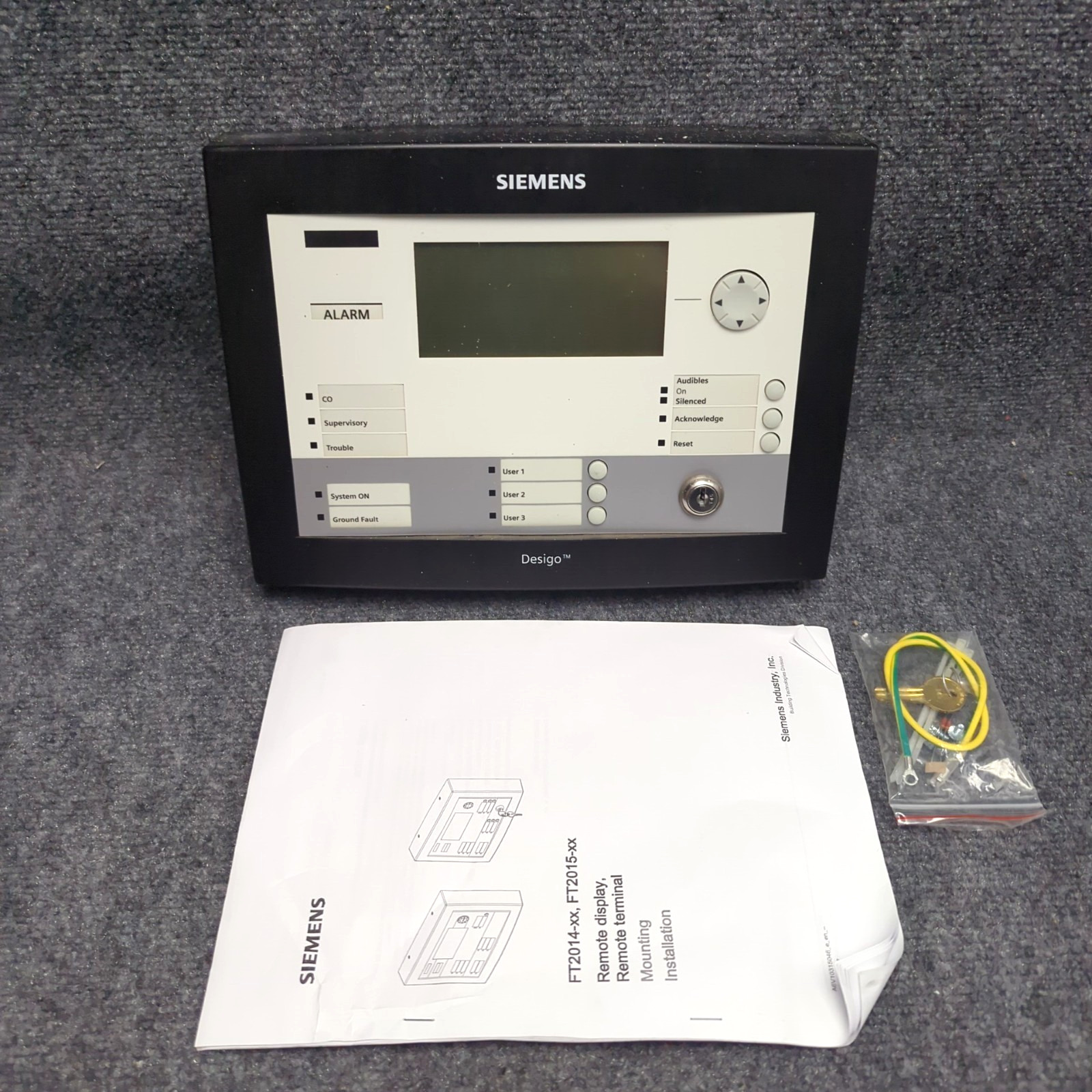 SIEMENS FT2015-U2 Remote Display Terminal Desigo RS-485 Interface Key Lock NEW