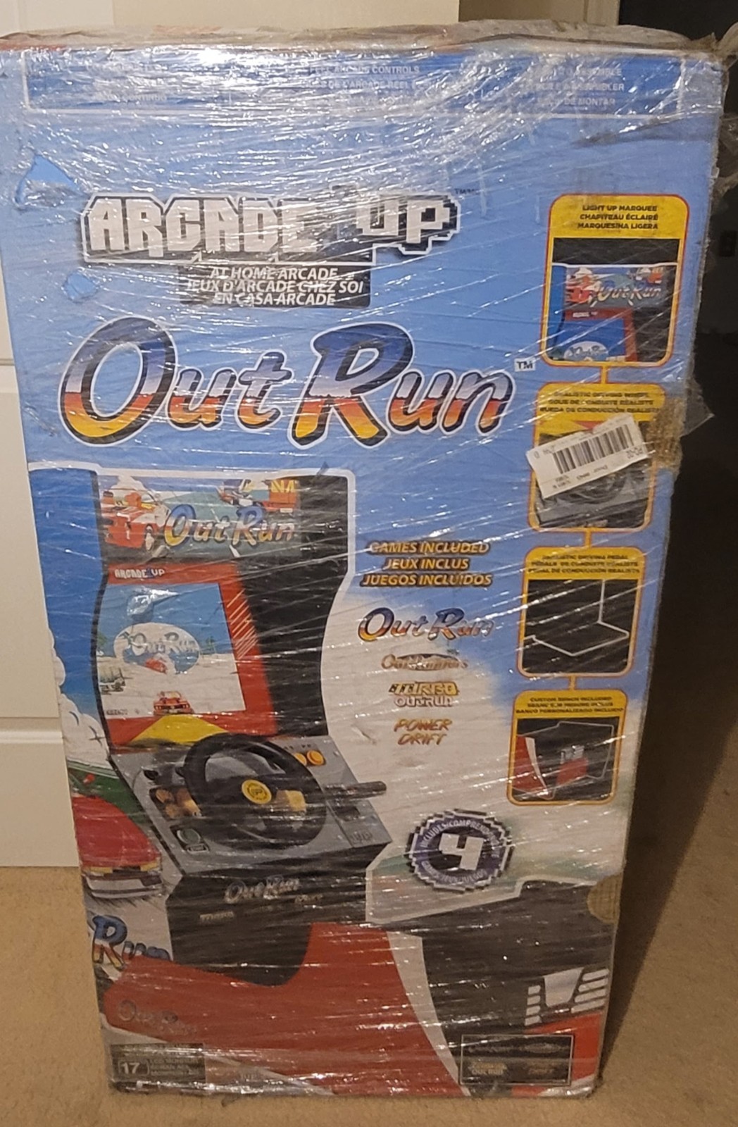 NEW! Arcade1up - OutRun (Sit-down) RARE GOLD SEALED! Arcade 1up Out Run 1up Game