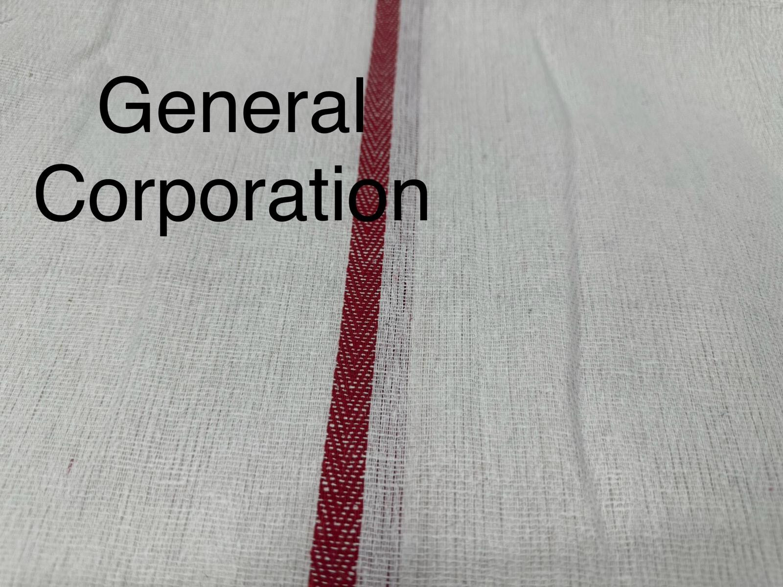 300 Pieces New Center Red Striped Herringbone Kitchen Towels