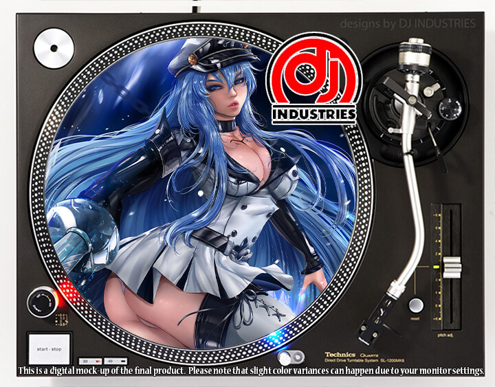 Anime Sexy Girl Angel - 7"-12" DJ slipmat for  turntable record player