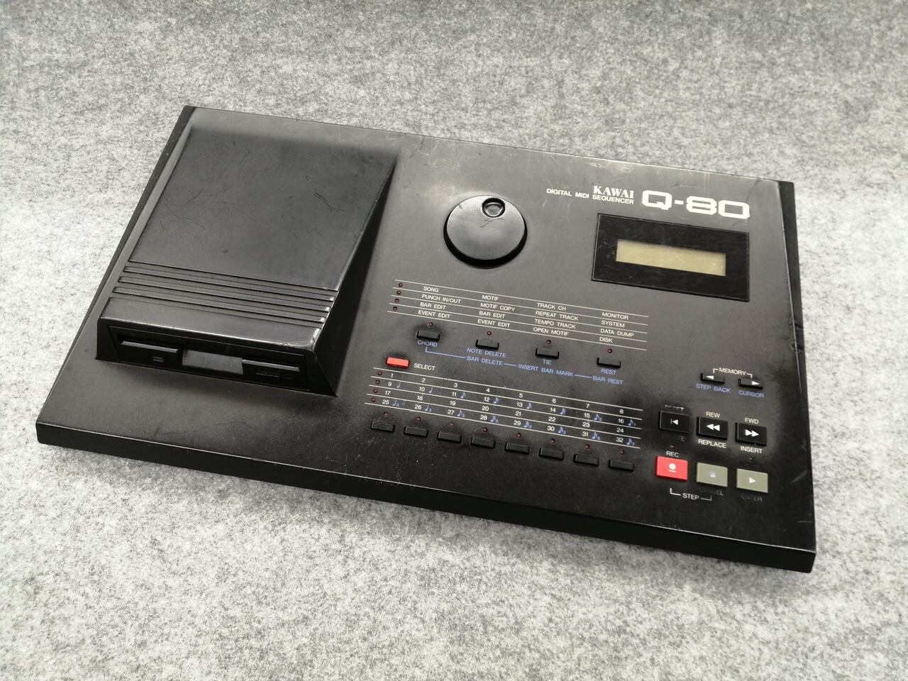 KAWAI Q-80 Digital Midi Sequencer Floppy Sequencer Emulator Drive Junk
