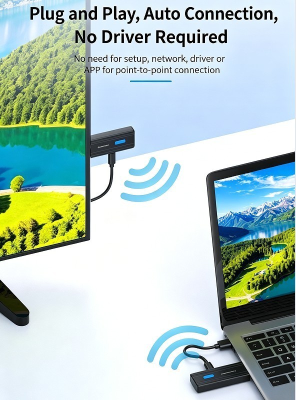 Wireless HDMI Video Extender Transmitter Receiver Wireless Screen Cast Adapter