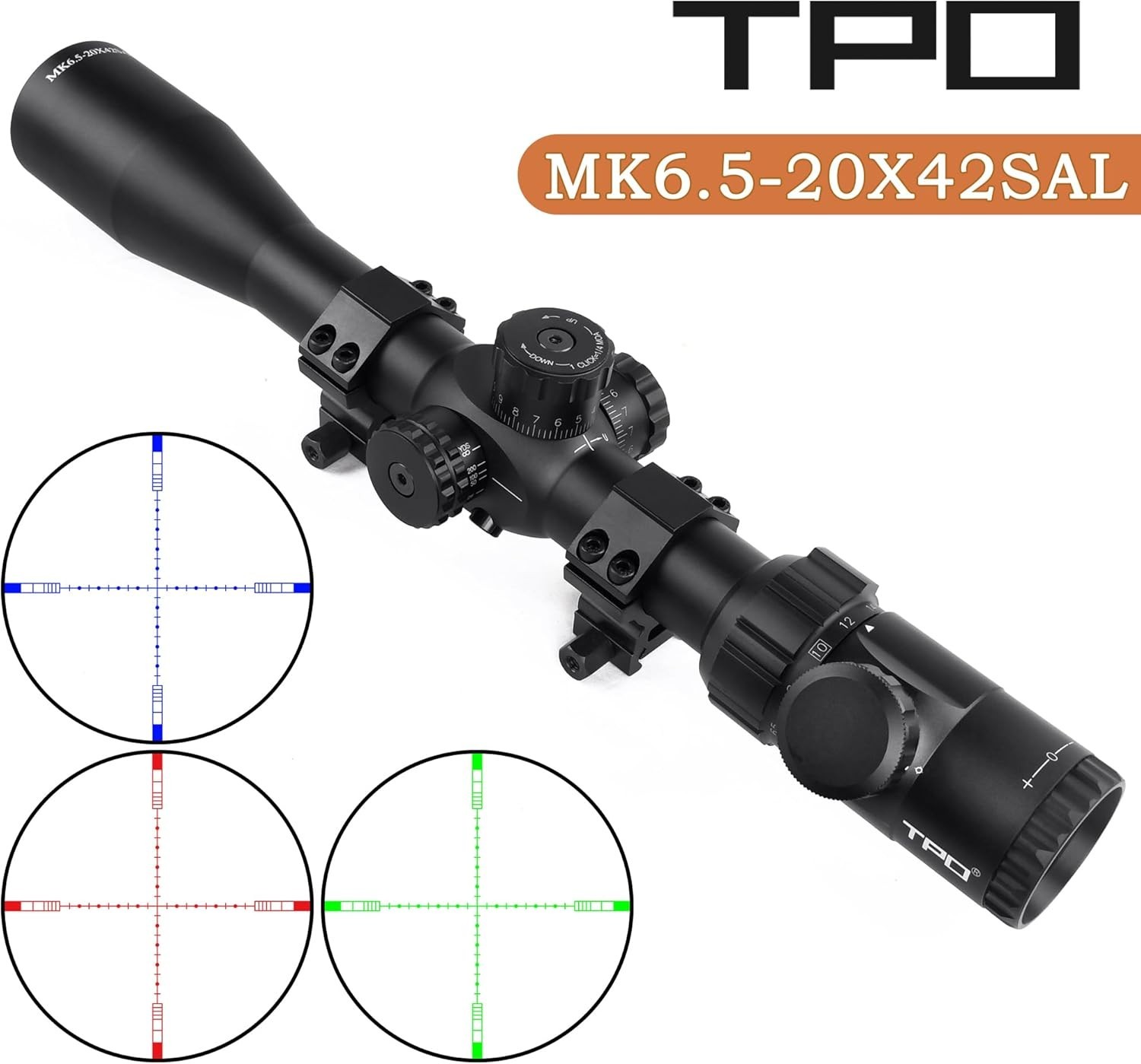 Sniper Hunting Scope 30mm Tube Side Parallax Adjustment Rifle Scope for Hunting