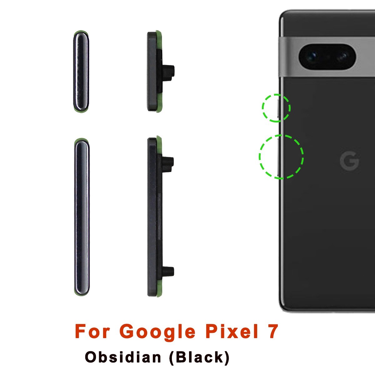 OEM Power Volume Buttons Keys Side On Off Button For Google Pixel 7 /Pixel 7 Pro