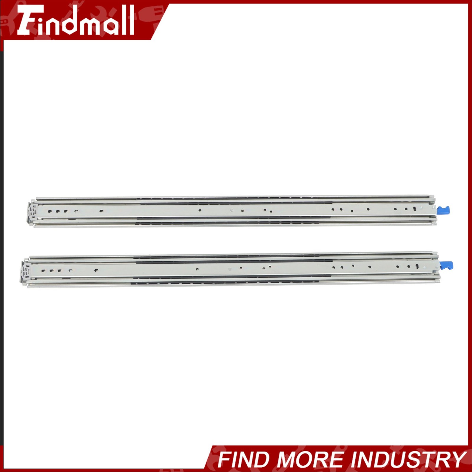 Findmall Heavy Duty 38" Drawer Slides w/Lock 500lb - Full Extension Ball Bearing