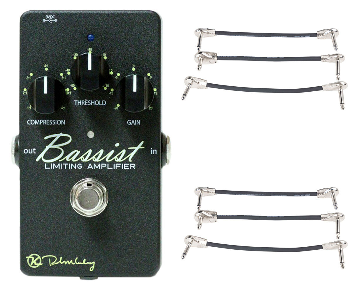 Keeley Bassist + 2x Gator Patch Cable 3 Pack