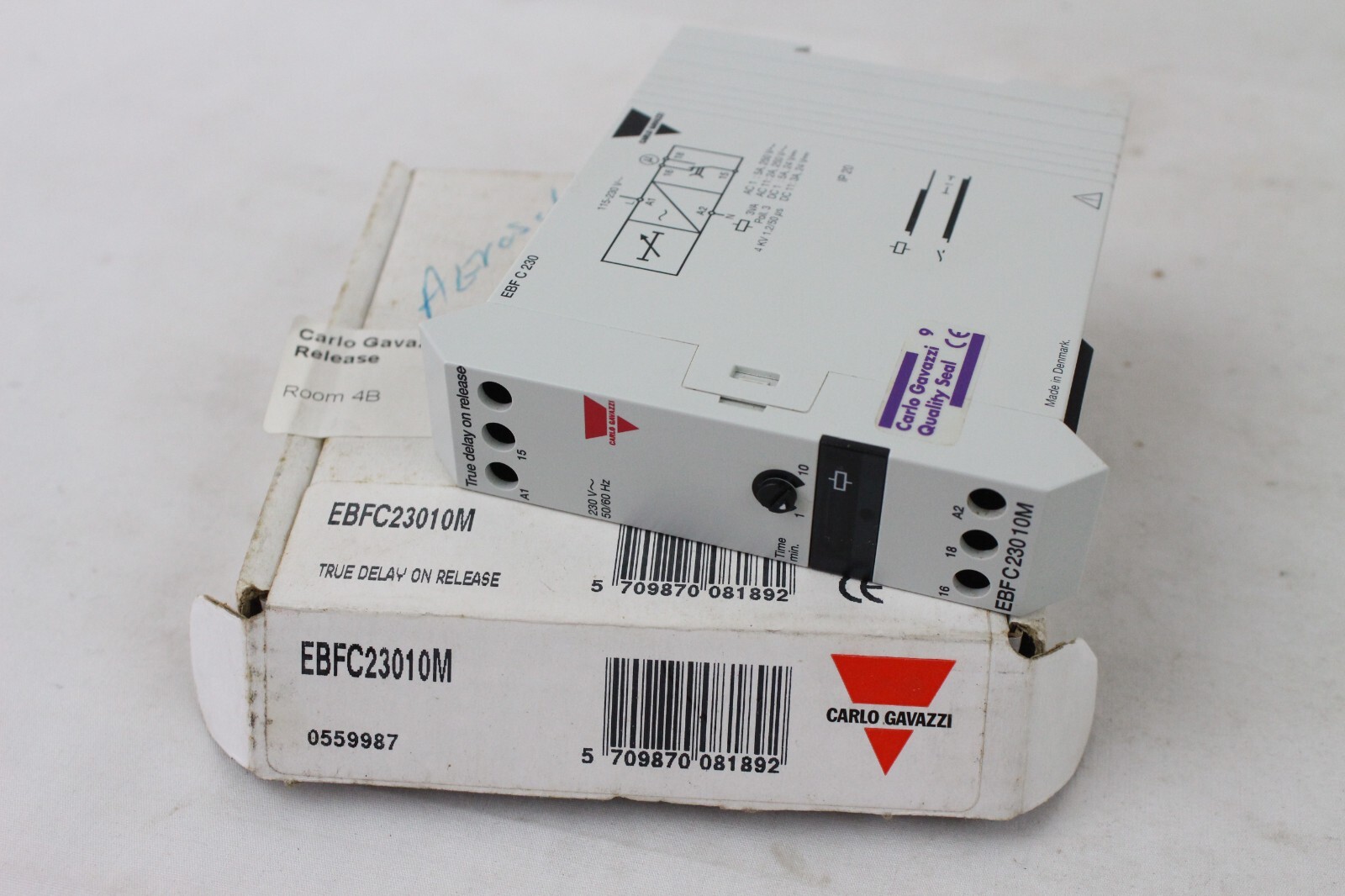 NEW Carlo Gavazzi Industrial EBFC23010M True Delay on Release Timer Transformer