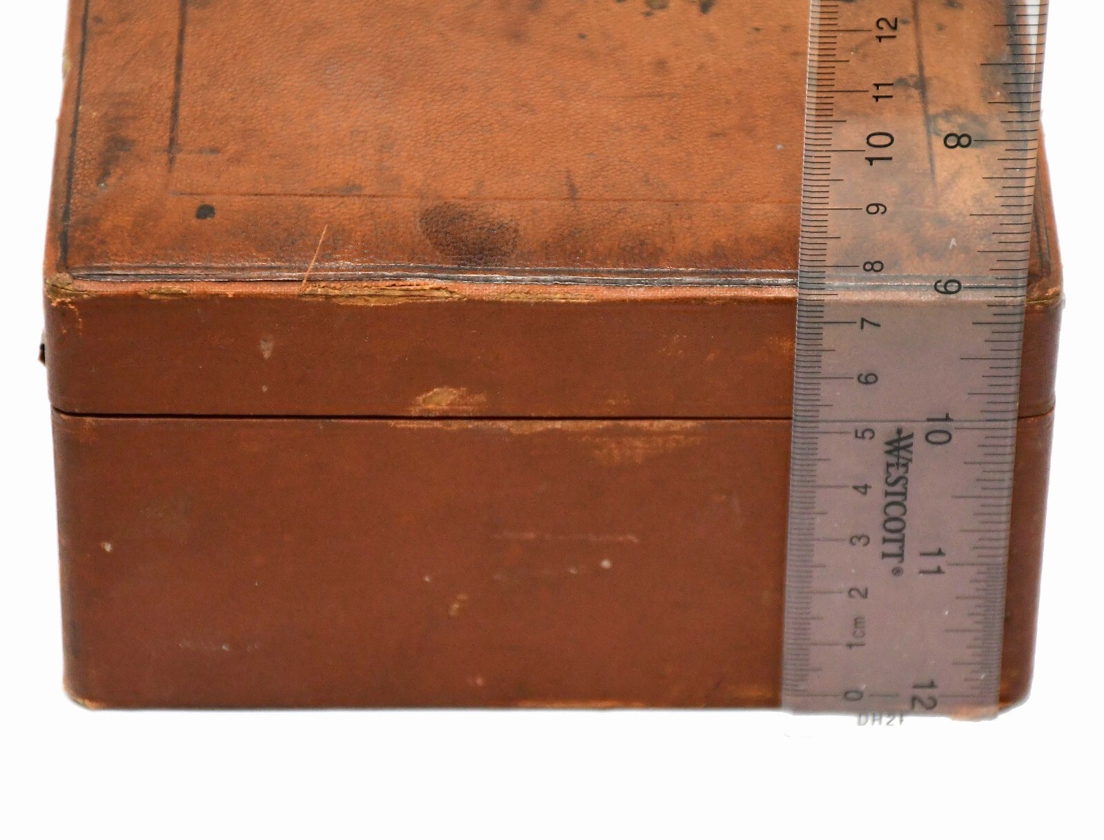 Antique vintage Seibert microscope fitted case, early 20th C.