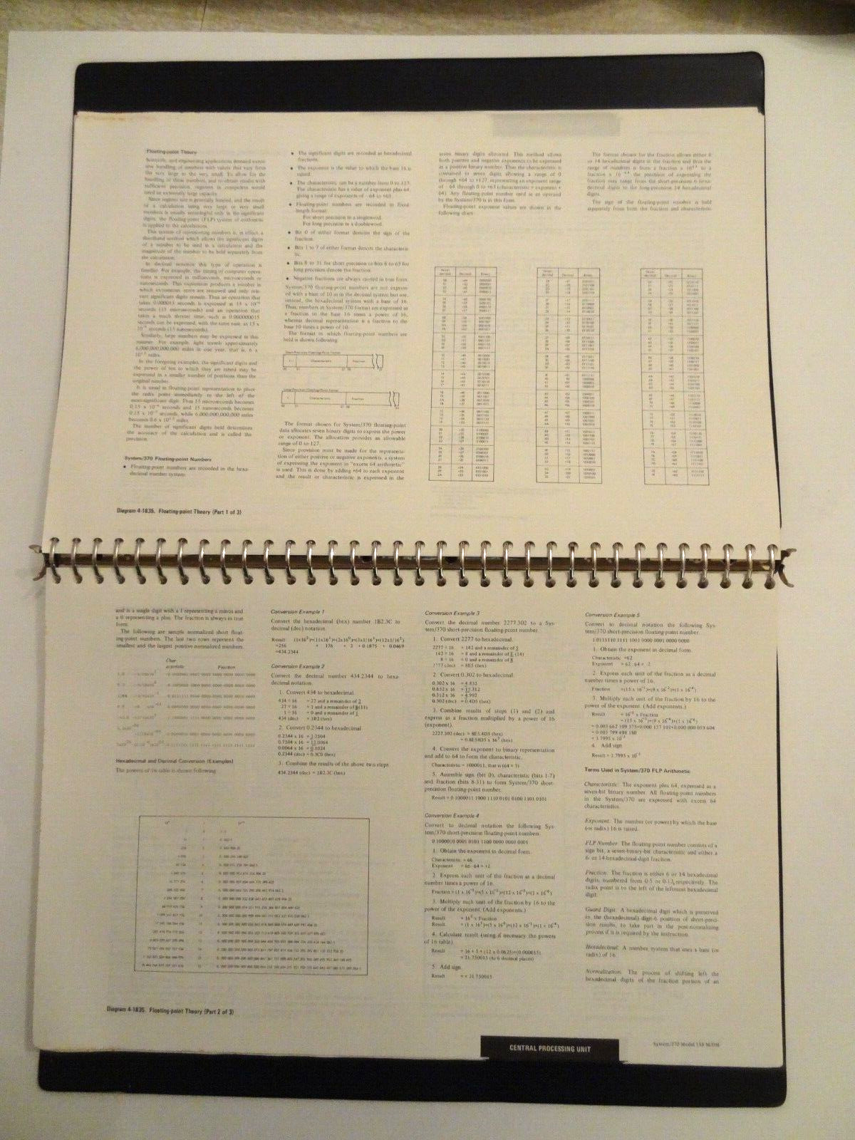 2-Vol Set IBM Field Engineering System/370 Model 158 Maintenance/Diagram Manuals