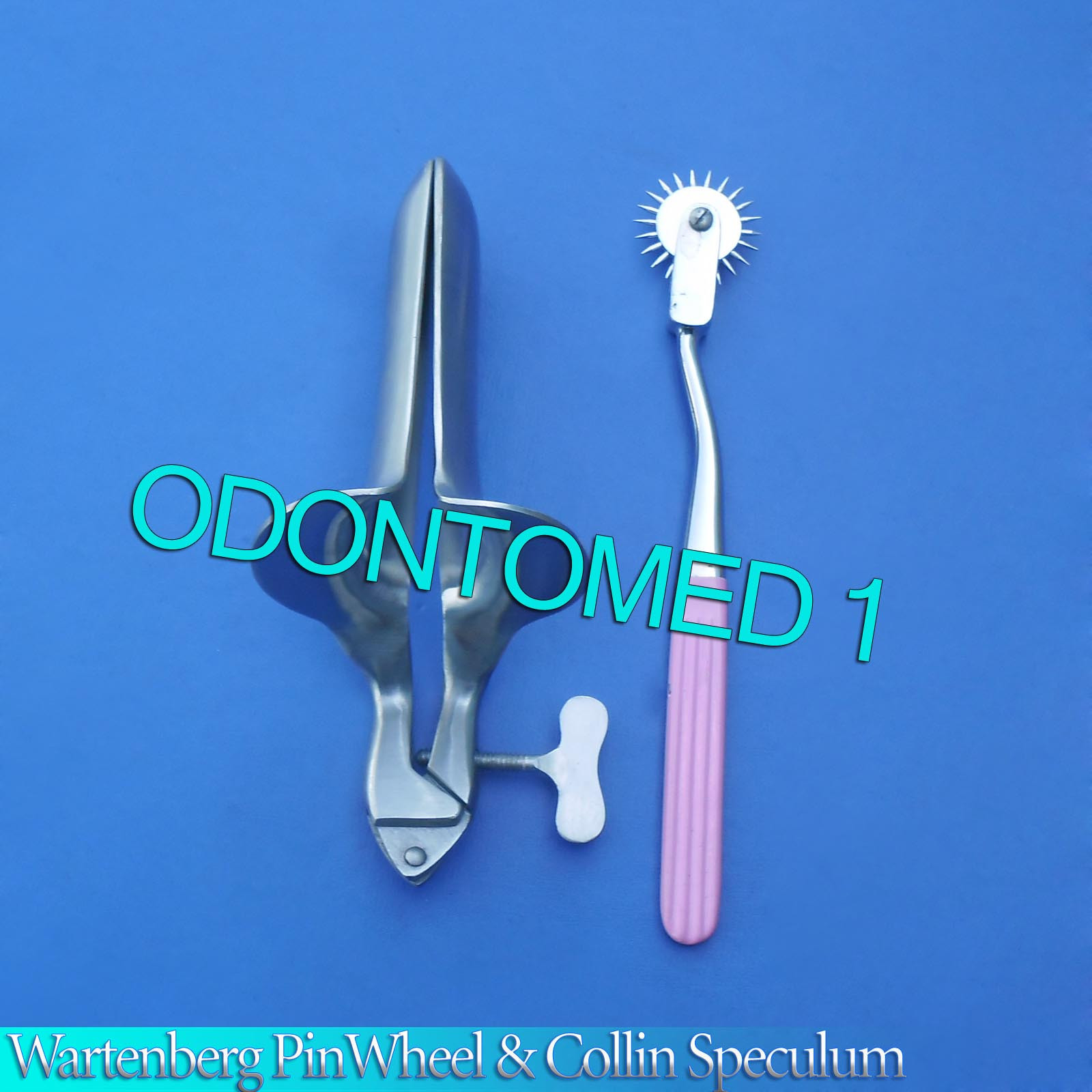 Wartenberg Pin Wheel (Pink) Color & Collin Vaginal Speculum Large