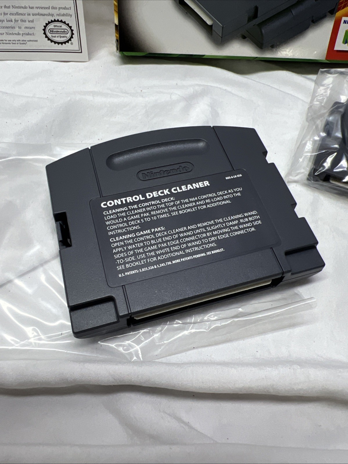 Nintendo 64 N64 Cleaning Kit Authentic OEM 1998 Open Box READ