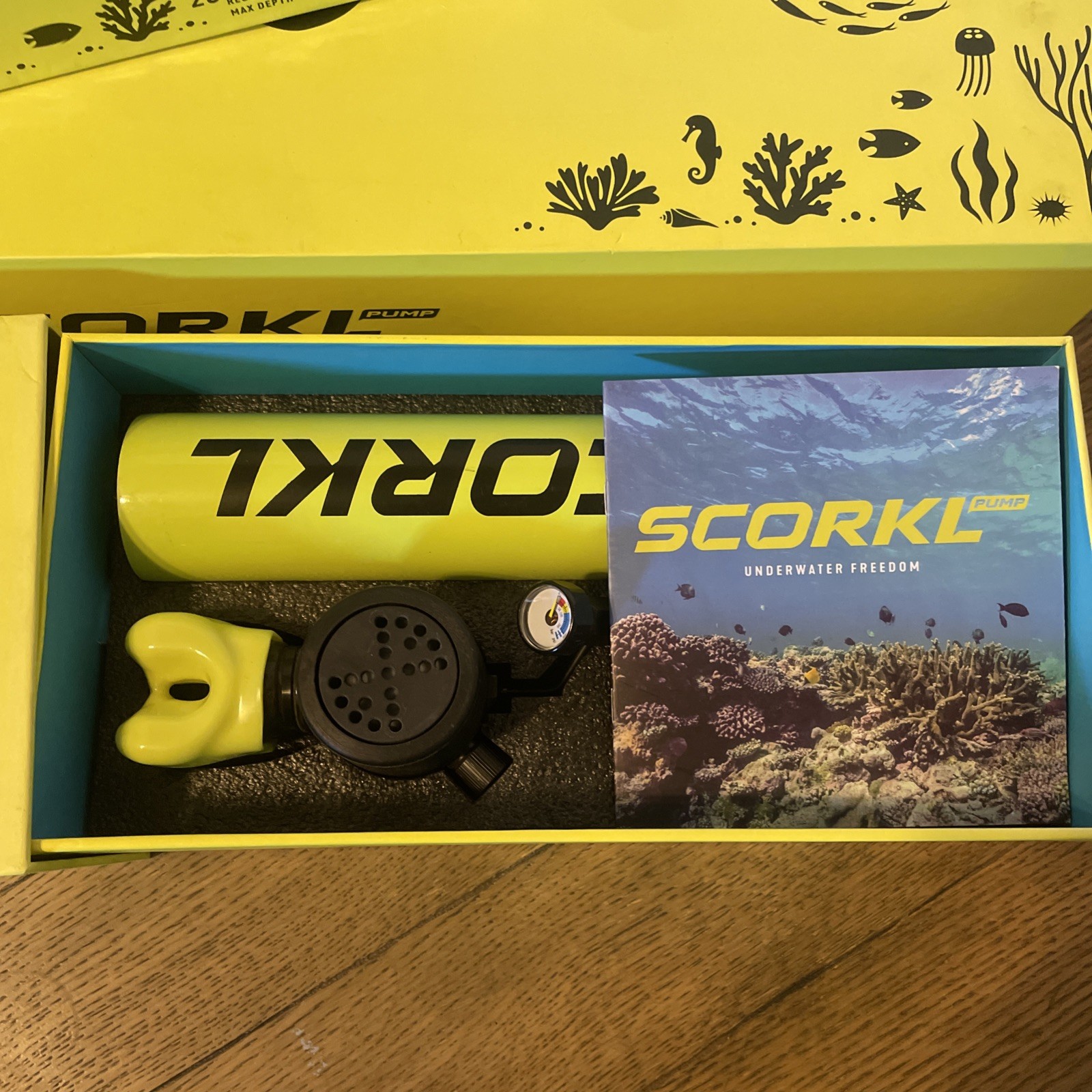Scorkl Scuba (2) Regulator Tanks and Pump Bundle Pack