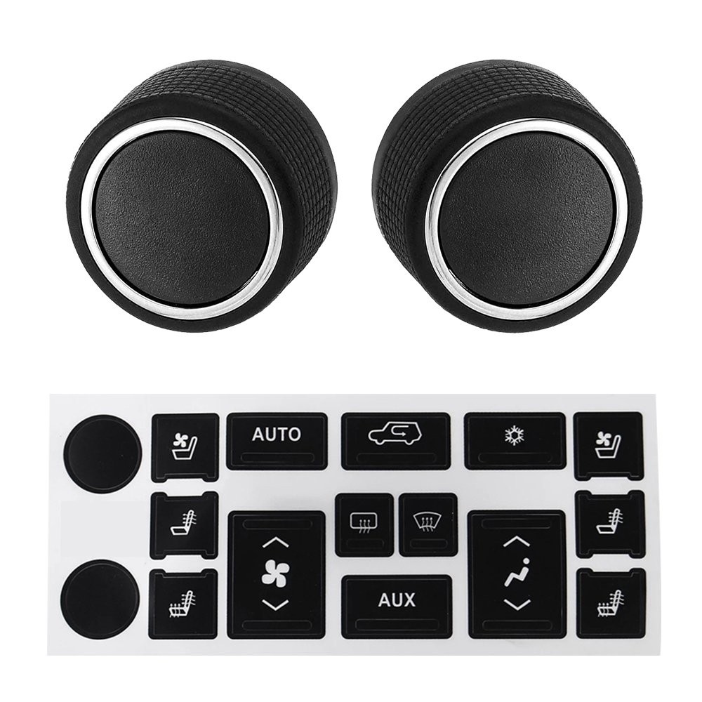 For Escalade Cadillac Cover Trim Knobs Audio Radio Climate Button Sticker Repair