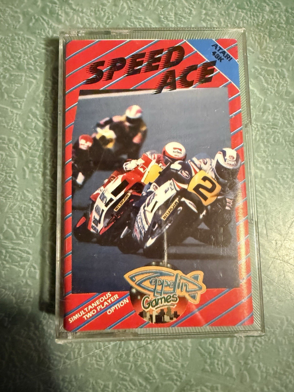 Speed Ace Atari XL/XE Home Computers Cassette Tape Game